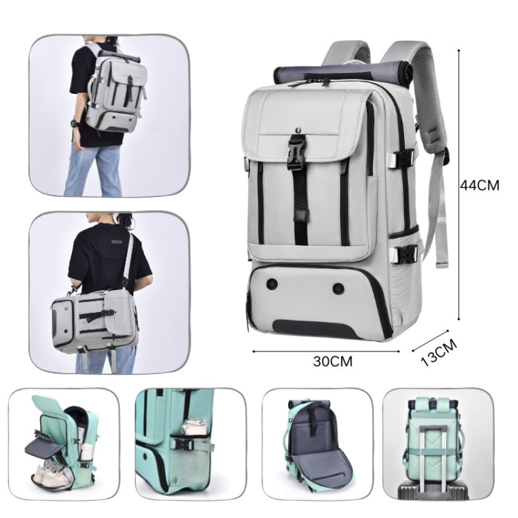 WEIXIER B711 Large Capacity Shoulder Bag Multifunctional Travel Bag(Gray) - Double-shoulder Bags by WEIXIER | Online Shopping UK | buy2fix