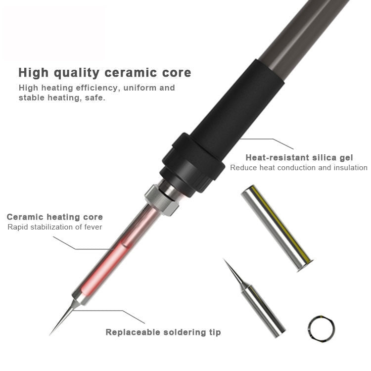 BAKU BA-898A+ 2-In-1 Soldering Station Hot Air Station Adjustable Temperature US Plug 110V - Electric Soldering Iron by BAKU | Online Shopping UK | buy2fix