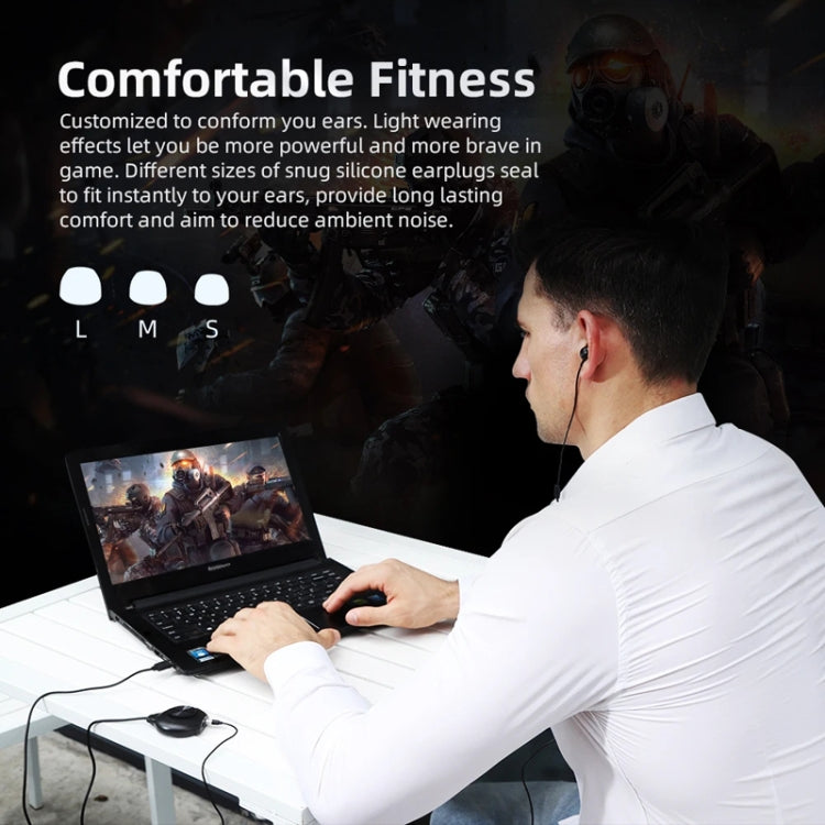 Bluedio LI PRO Cell Phone Wired In-Ear 3.5mm 7.1 Sound Card Gaming Computer Earphones(Black) - Normal Style Earphone by Bluedio | Online Shopping UK | buy2fix