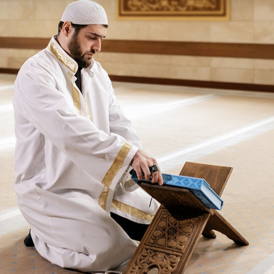 Equantu Smart Bluetooth Finger Counter Muslim Prayer Time Reminder Ring, Style: Gold 20mm by Equantu