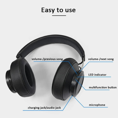 Bluedio BT5 Bluetooth 5.0 Headband Headset(Black) - Headset & Headphone by Bluedio | Online Shopping UK | buy2fix