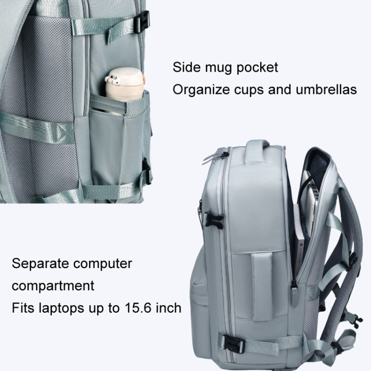 WEIXIER B723 Large Capacity Travel Backpack Simple Computer Bag(Light Blue) - Double-shoulder Bags by WEIXIER | Online Shopping UK | buy2fix