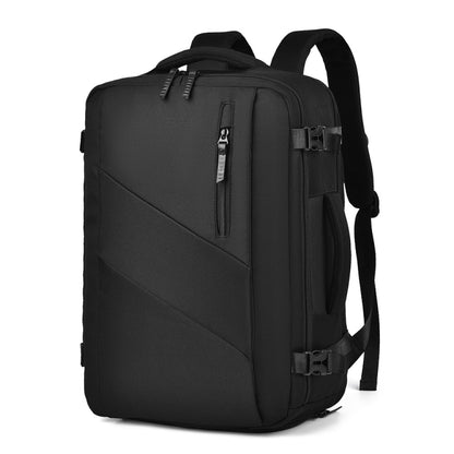 WEIXIER B722 Simple Style Large Capacity Travel Multifunctional Backpack(Black) - Double-shoulder Bags by WEIXIER | Online Shopping UK | buy2fix