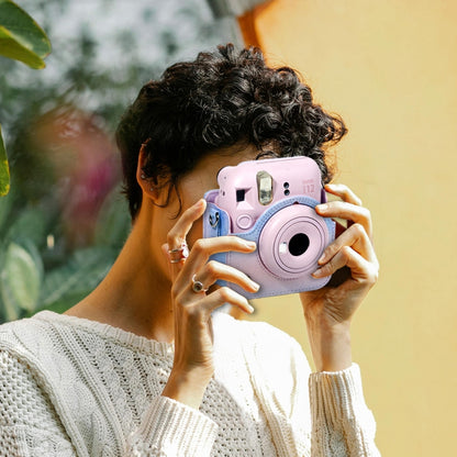 Colorful Starry Sky Camera Protection Bag For Fujifilm Instax Mini 12(Pink Purple) - Leather Bag by buy2fix | Online Shopping UK | buy2fix