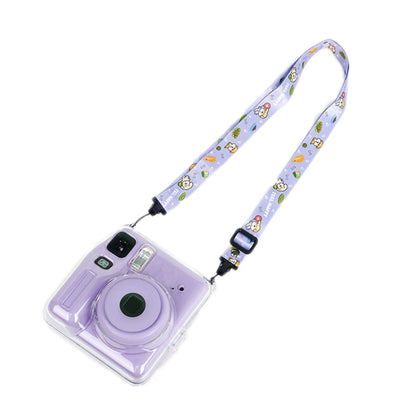 For Fujifilm instax mini SE Photo Bag Crystal Case Shoulder Strap Rope Sticker Set(Green Panda) - Protective Case by buy2fix | Online Shopping UK | buy2fix