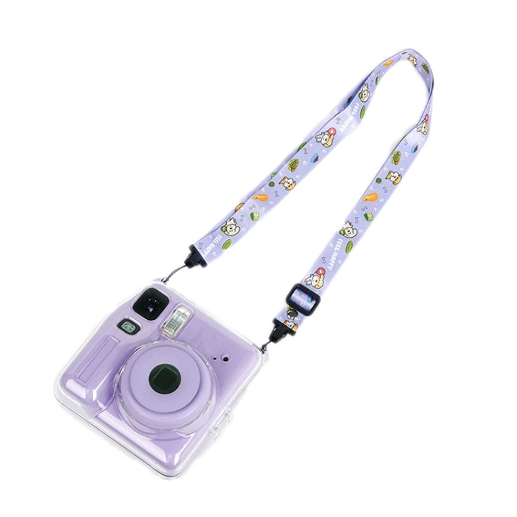 For Fujifilm instax mini SE Photo Bag Crystal Case Shoulder Strap Rope Sticker Set(Blue Beach Travel) - Protective Case by buy2fix | Online Shopping UK | buy2fix