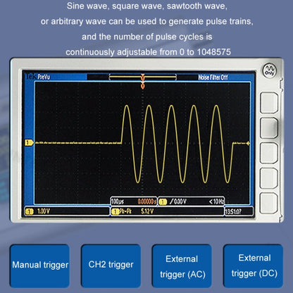 JUNTEK Programmable Dual-Channel DDS Function Arbitrary Waveform Signal Generator, Frequency: 40MHz(US Plug) - Other Tester Tool by buy2fix | Online Shopping UK | buy2fix