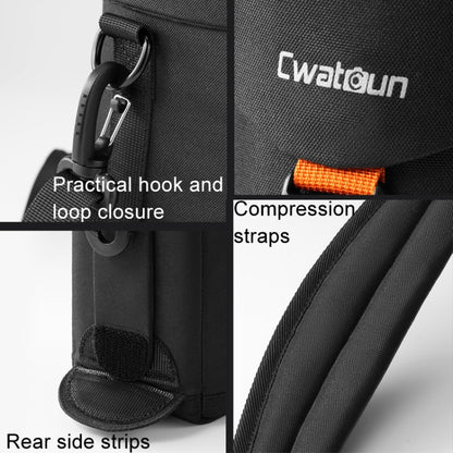 Cwatcun D157 DSLR Camera Lens Barrel Shockproof Thickened Digital Lens Bag Flip Lens Pouch, Color: Large Black - Lens Bag by Cwatcun | Online Shopping UK | buy2fix