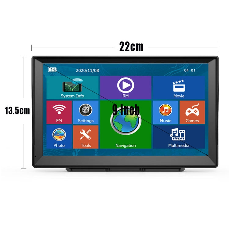 9 Inch 8G/256M Car GPS Navigator With Large Screen Capacitive Bluetooth Map, Area: Germany Map - Car MP3 & MP4 & MP5 by buy2fix | Online Shopping UK | buy2fix