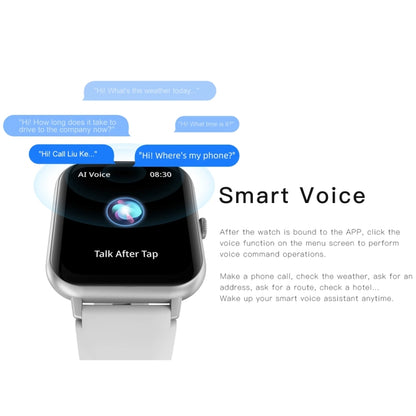 1.83 inch Touch Screen AI Voice Heart Rate / Blood Oxygen / Blood Pressure / Sleep Monitoring Bluetooth Smartwatch(Black) - Smart Watches by buy2fix | Online Shopping UK | buy2fix