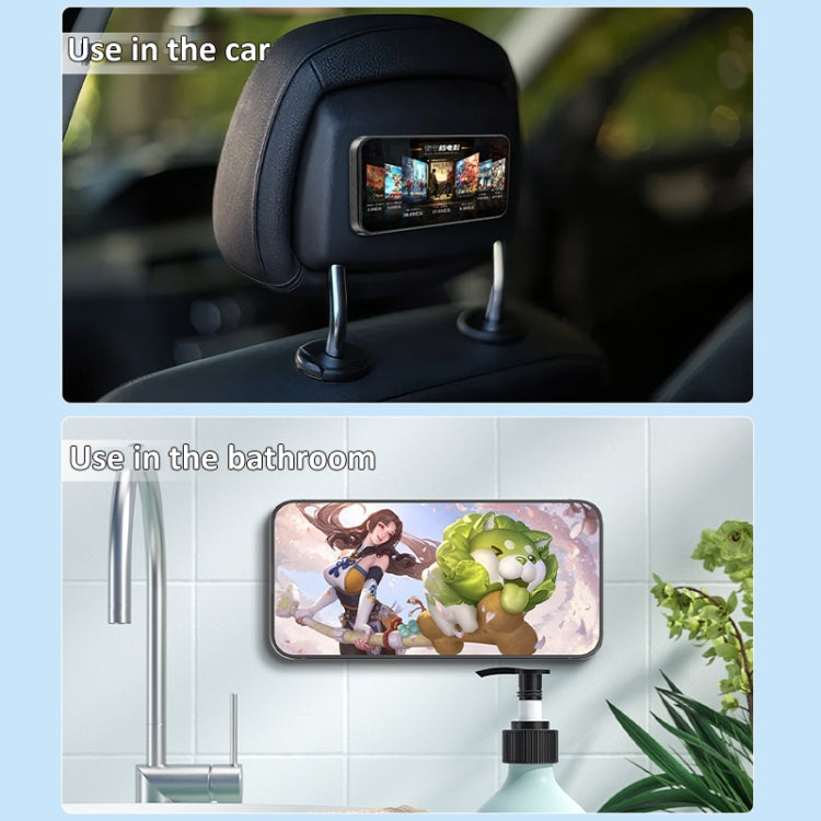 Magnetic Wall Sticker Phone Holder Car Kitchen Bathroom Phone Stand(White) - Shower & Wall Mounts by buy2fix | Online Shopping UK | buy2fix