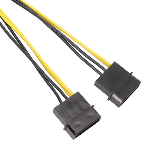 15cm IDE Power Dual Large 4Pin To EPS 8Pin CPU Supply Cable by buy2fix
