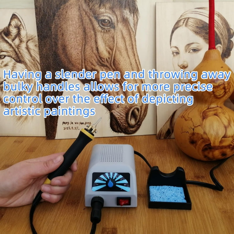Wood Burning Pen Gourd Branding Tool Wood Panel Branding Machine UK Plug - Electric Soldering Iron by buy2fix | Online Shopping UK | buy2fix