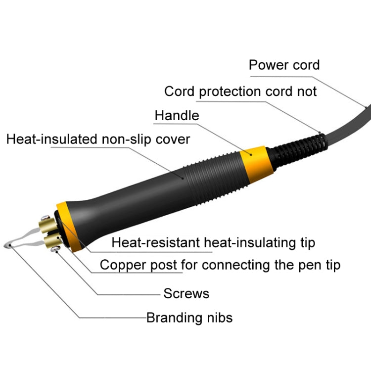 Wood Burning Pen Gourd Branding Tool Wood Panel Branding Machine EU Plug - Electric Soldering Iron by buy2fix | Online Shopping UK | buy2fix