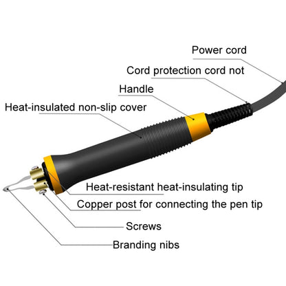 Wood Burning Pen Gourd Branding Tool Wood Panel Branding Machine EU Plug - Electric Soldering Iron by buy2fix | Online Shopping UK | buy2fix