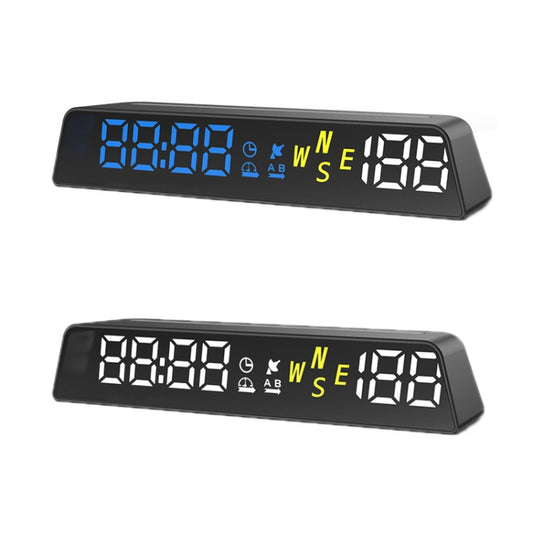 Head-up Display USB Powered High-definition Vehicle Code Altitude Meter(Blue White) by buy2fix