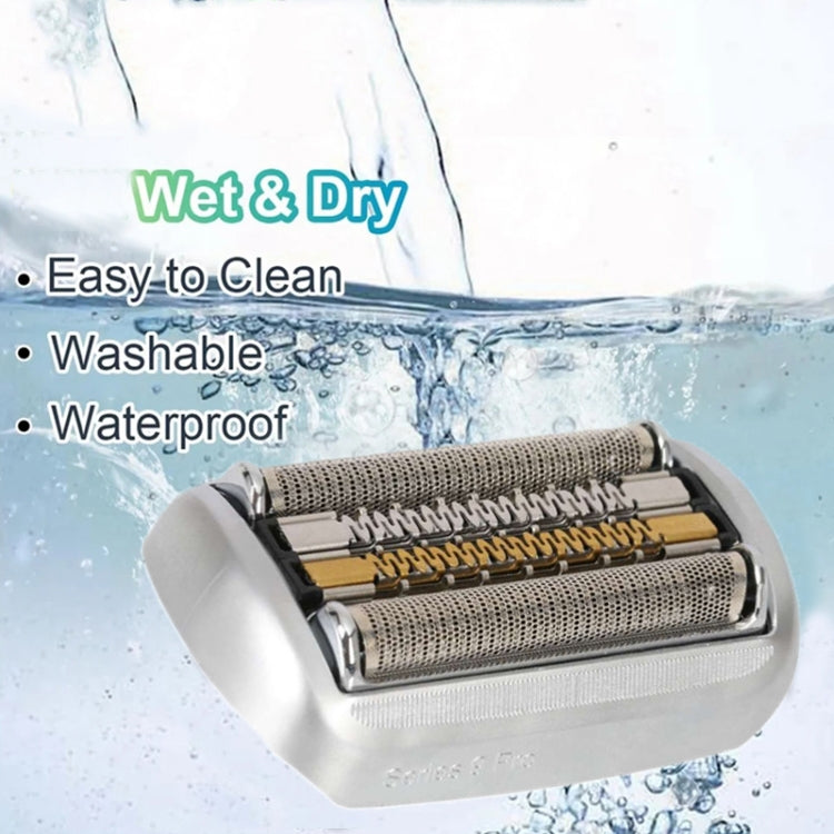For Braun Series 9 Pro Electric Shaver 94M Blade Gold Mesh Cover, Style: With Words(Plastic Seal) - Shavers Parts by buy2fix | Online Shopping UK | buy2fix