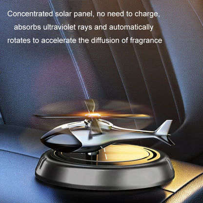 Car-Mounted Solar Rotating Airplane Aromatherapy Ornaments(Gray) - Air Freshener by buy2fix | Online Shopping UK | buy2fix