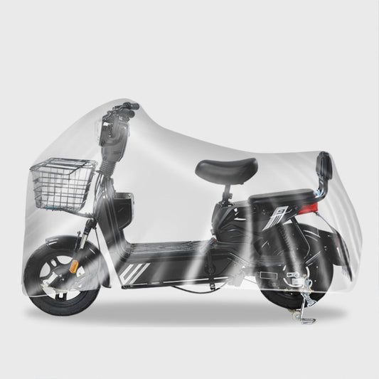 230x120cm Disposable Transparent PE Film Rainproof Dustproof Motorcycle Scooter Cover by buy2fix