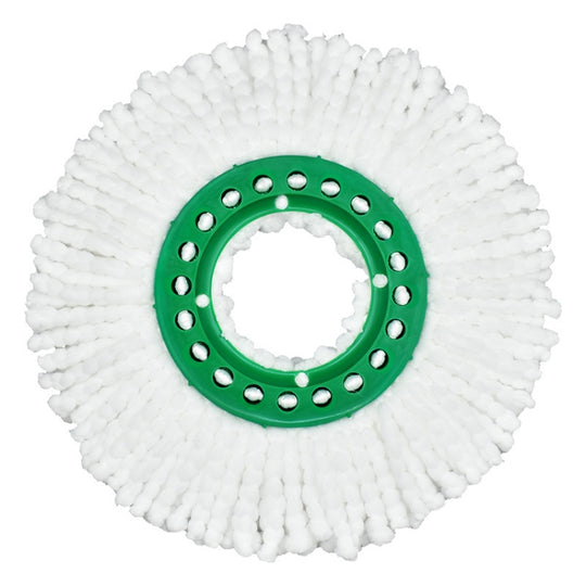 For Libman Tornado Spin Mop Microfiber Mop Pad Replacement Parts(White)