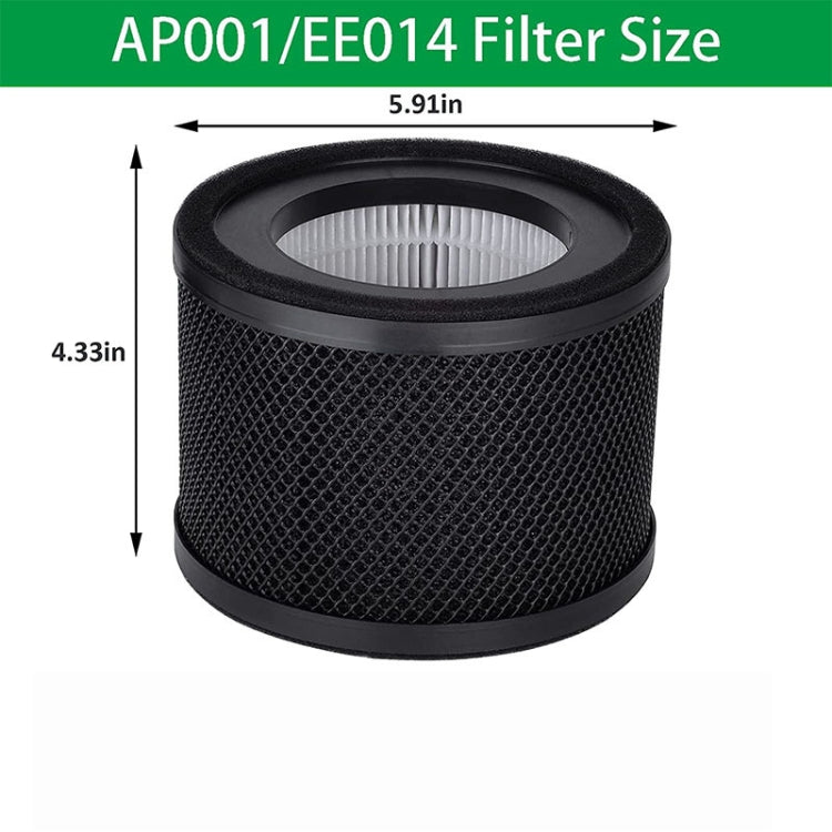 For TaoTronics TT-AP001 / VAVA VA-EE014 Air Purifier Filter HEPA Replacement Filter by buy2fix