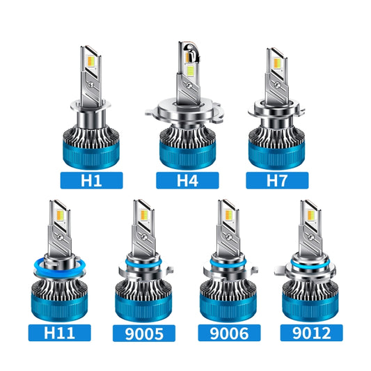 50W Three-color LED Double Copper Tube Aluminum Alloy Headlight, Bulb: H7 by buy2fix