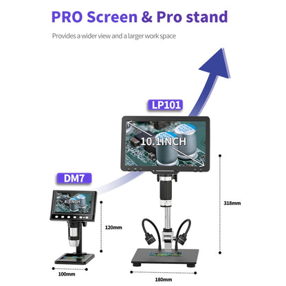 10.1 Inch Screen Repair Digital Electron Microscope(LP101-A) - Digital Microscope by buy2fix | Online Shopping UK | buy2fix