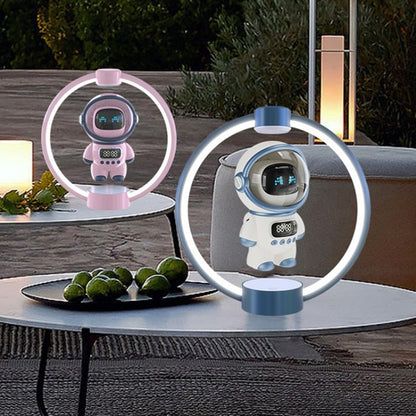 Magnetic Levitation Astronaut Intelligent Voice Bluetooth Speaker(Pink) - Desktop Speaker by buy2fix | Online Shopping UK | buy2fix