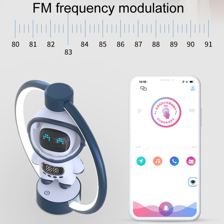 Magnetic Levitation Astronaut Intelligent Voice Bluetooth Speaker(Blue) - Desktop Speaker by buy2fix | Online Shopping UK | buy2fix