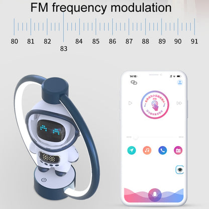 Magnetic Levitation Astronaut Intelligent Voice Bluetooth Speaker(Blue) - Desktop Speaker by buy2fix | Online Shopping UK | buy2fix