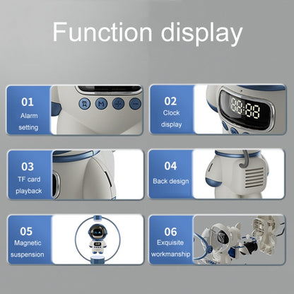 Magnetic Levitation Astronaut Intelligent Voice Bluetooth Speaker(Blue) - Desktop Speaker by buy2fix | Online Shopping UK | buy2fix