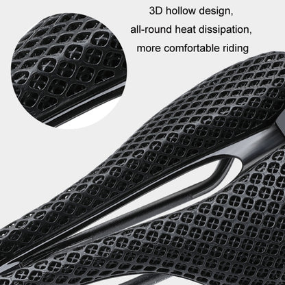 WEST BIKING Road Bicycle Carbon Fiber Ultralight Breathable Seat(Black) - Bicycle Saddle by WEST BIKING | Online Shopping UK | buy2fix