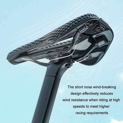 WEST BIKING Road Bicycle Carbon Fiber Ultralight Breathable Seat(Black) - Bicycle Saddle by WEST BIKING | Online Shopping UK | buy2fix