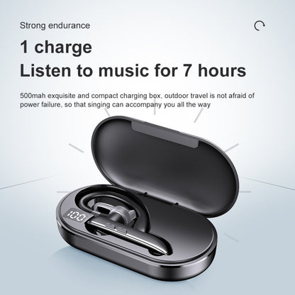 Bluetooth Earphone With Digital Display Charging Compartment Wireless Earphone For Car Talking Noise Reduction(530-1 Flagship Version) - Bluetooth Earphone by buy2fix | Online Shopping UK | buy2fix