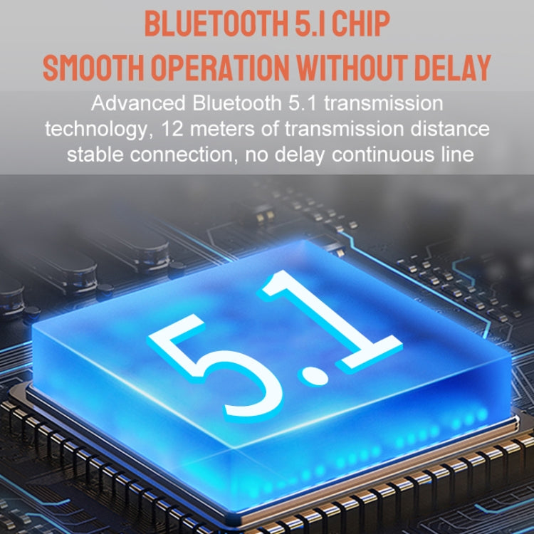 Bluetooth Earphone With Digital Display Charging Compartment Wireless Earphone For Car Talking Noise Reduction(530-1 Flagship Version) - Bluetooth Earphone by buy2fix | Online Shopping UK | buy2fix