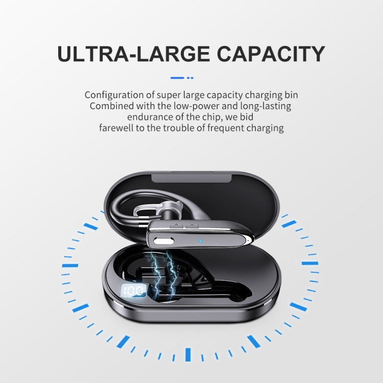 Bluetooth Earphone With Digital Display Charging Compartment Sports Wireless Earphone(530-2) - Bluetooth Earphone by buy2fix | Online Shopping UK | buy2fix