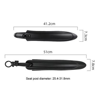 08CY0007 Bike Fenders Set Widen Lengthen Bicycle MTB Front Rear Quick Release Mudguard - Mudguards by buy2fix | Online Shopping UK | buy2fix