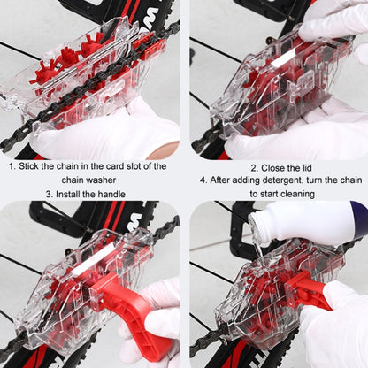 Bicycle Chain Cleaner Visual Immersion Chain Cleaner Brush Road Bike Cleaning Tool(Transparent) - Maintenance tools by buy2fix | Online Shopping UK | buy2fix