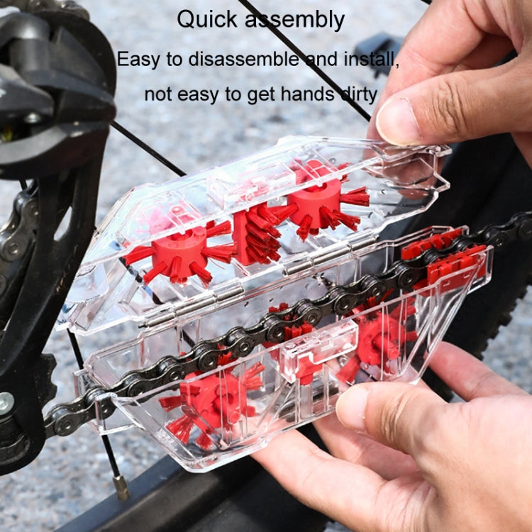 Bicycle Chain Cleaner Visual Immersion Chain Cleaner Brush Road Bike Cleaning Tool(Transparent) - Maintenance tools by buy2fix | Online Shopping UK | buy2fix