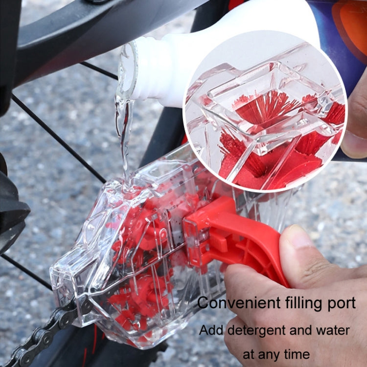 Bicycle Chain Cleaner Visual Immersion Chain Cleaner Brush Road Bike Cleaning Tool(Transparent) - Maintenance tools by buy2fix | Online Shopping UK | buy2fix