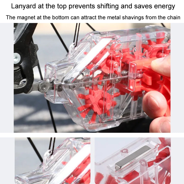 Bicycle Chain Cleaner Visual Immersion Chain Cleaner Brush Road Bike Cleaning Tool(Transparent) - Maintenance tools by buy2fix | Online Shopping UK | buy2fix