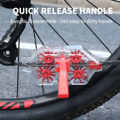 Bicycle Chain Cleaner Visual Immersion Chain Cleaner Brush Road Bike Cleaning Tool(Transparent) - Maintenance tools by buy2fix | Online Shopping UK | buy2fix