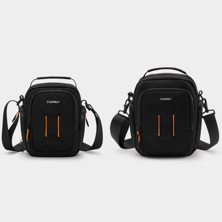 Cwatcun D140 Shoulder Crossbody Camera Storage Bag Shockproof Dropproof Leisure Outdoor Small Bag, Color: Large Black - Strap Satchel by Cwatcun | Online Shopping UK | buy2fix