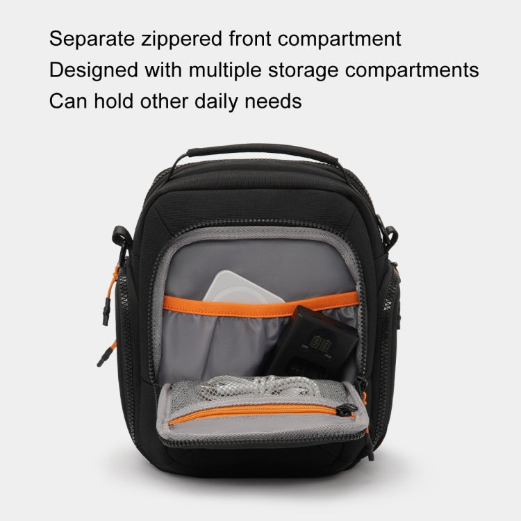 Cwatcun D140 Shoulder Crossbody Camera Storage Bag Shockproof Dropproof Leisure Outdoor Small Bag, Color: Large Black - Strap Satchel by Cwatcun | Online Shopping UK | buy2fix