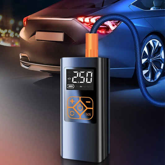 Car Portable Mini Tire Intelligent Air Pump, Style: Wired by buy2fix