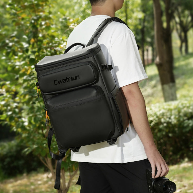 Cwatcun D141 Shoulder Drone Bag Large Capacity Multifunctional Waterproof Photography SLR Camera Bag(Black Extra Large) - Backpack by Cwatcun | Online Shopping UK | buy2fix