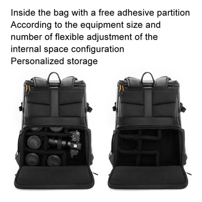 Cwatcun D141 Shoulder Drone Bag Large Capacity Multifunctional Waterproof Photography SLR Camera Bag(Black Extra Large) - Backpack by Cwatcun | Online Shopping UK | buy2fix