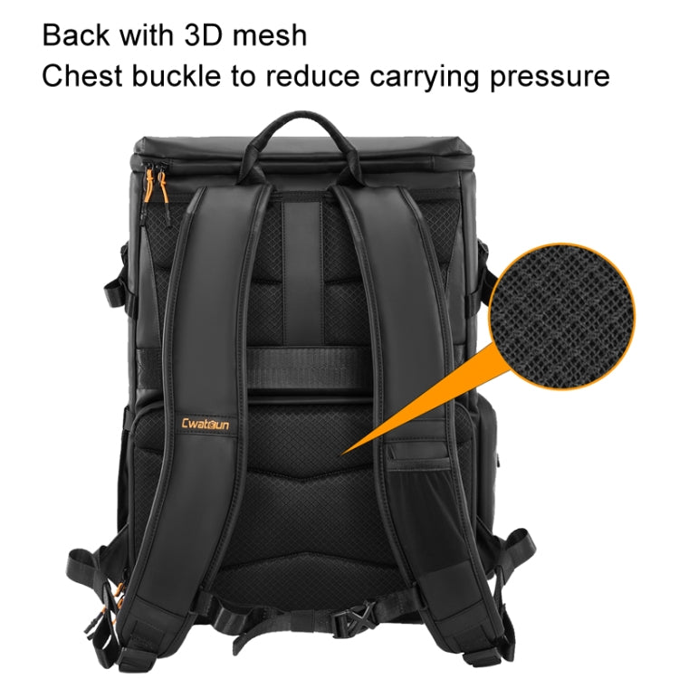 Cwatcun D141 Shoulder Drone Bag Large Capacity Multifunctional Waterproof Photography SLR Camera Bag(Black Extra Large) - Backpack by Cwatcun | Online Shopping UK | buy2fix