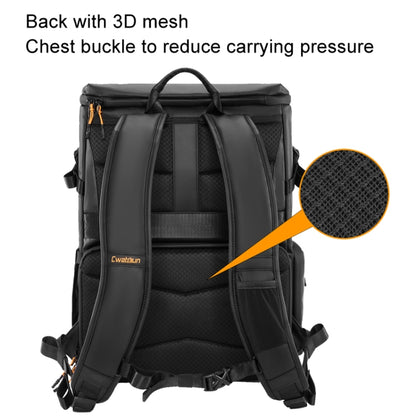 Cwatcun D141 Shoulder Drone Bag Large Capacity Multifunctional Waterproof Photography SLR Camera Bag(Black Extra Large) - Backpack by Cwatcun | Online Shopping UK | buy2fix