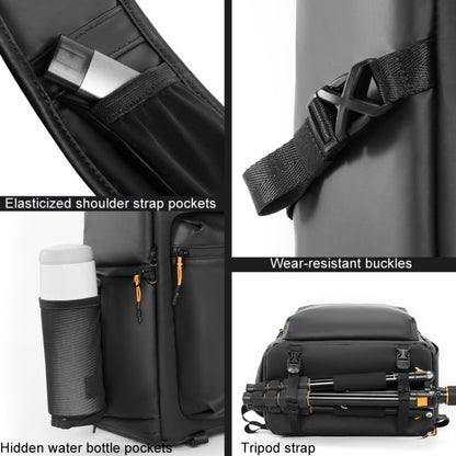 Cwatcun D141 Shoulder Drone Bag Large Capacity Multifunctional Waterproof Photography SLR Camera Bag(Black Extra Large) - Backpack by Cwatcun | Online Shopping UK | buy2fix